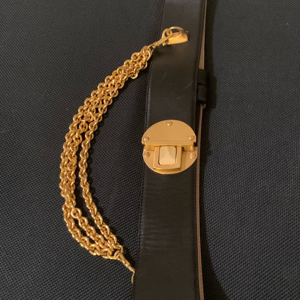 Donna Karan Leather Belt M-L